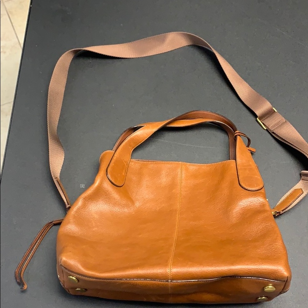 Fossil Brown Leather Crossbody and Hand Bag